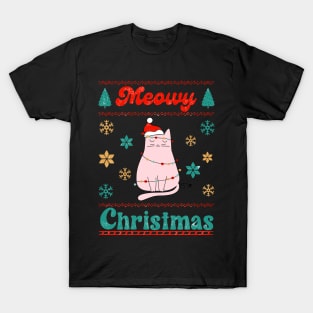 Meowy Christmas T-Shirt